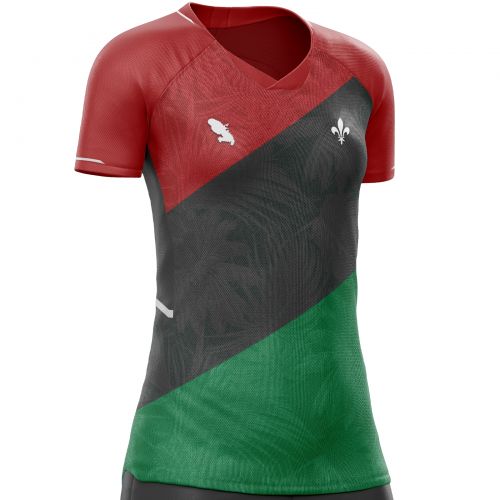 Camiseta de fútbol de mujer de Martinica MT-972 para apoyar unitif.com