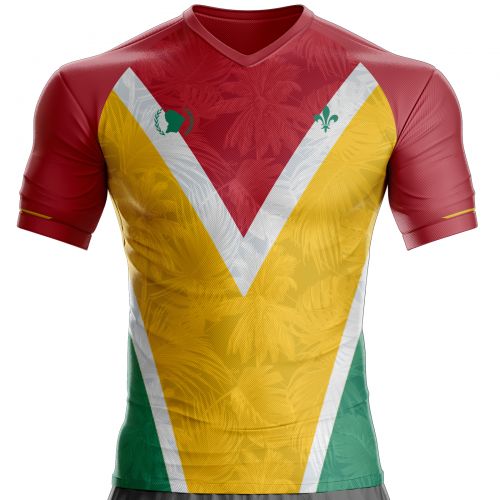 غيانا لكرة القدم قميص 973 B-77 لدعم unitif.com