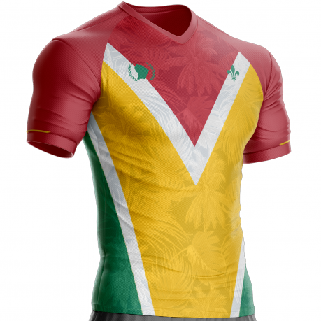 Guyana football shirt 973 B-77 to support unitif.com