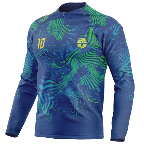 Maillot Brésil football BR-74 manches longues unitif.com