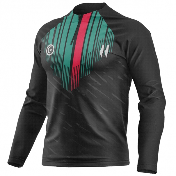 Maillot Palestine football PL-142 manches longues unitif.com