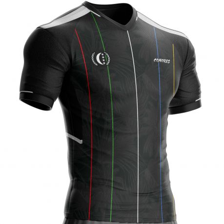 Maillot Comores noir football FG-75 pour supporter unitif.com