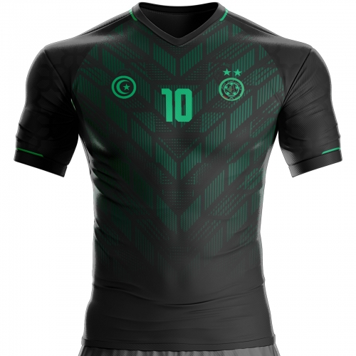 Argelia camiseta de fútbol negra GQS-01 para apoyar unitif.com