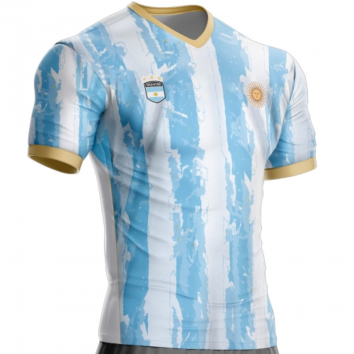 Camiseta de fútbol de Argentina AG-04 para apoyar unitif.com
