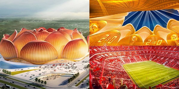 De beste kinesiske fotballstadionene