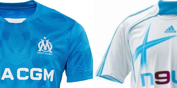 Todas las camisetas del OM Olympique de Marseille clasificadas